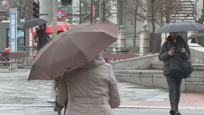 Sábado lluvioso en Madrid con aviso amarillo por tormentas en la Sierra