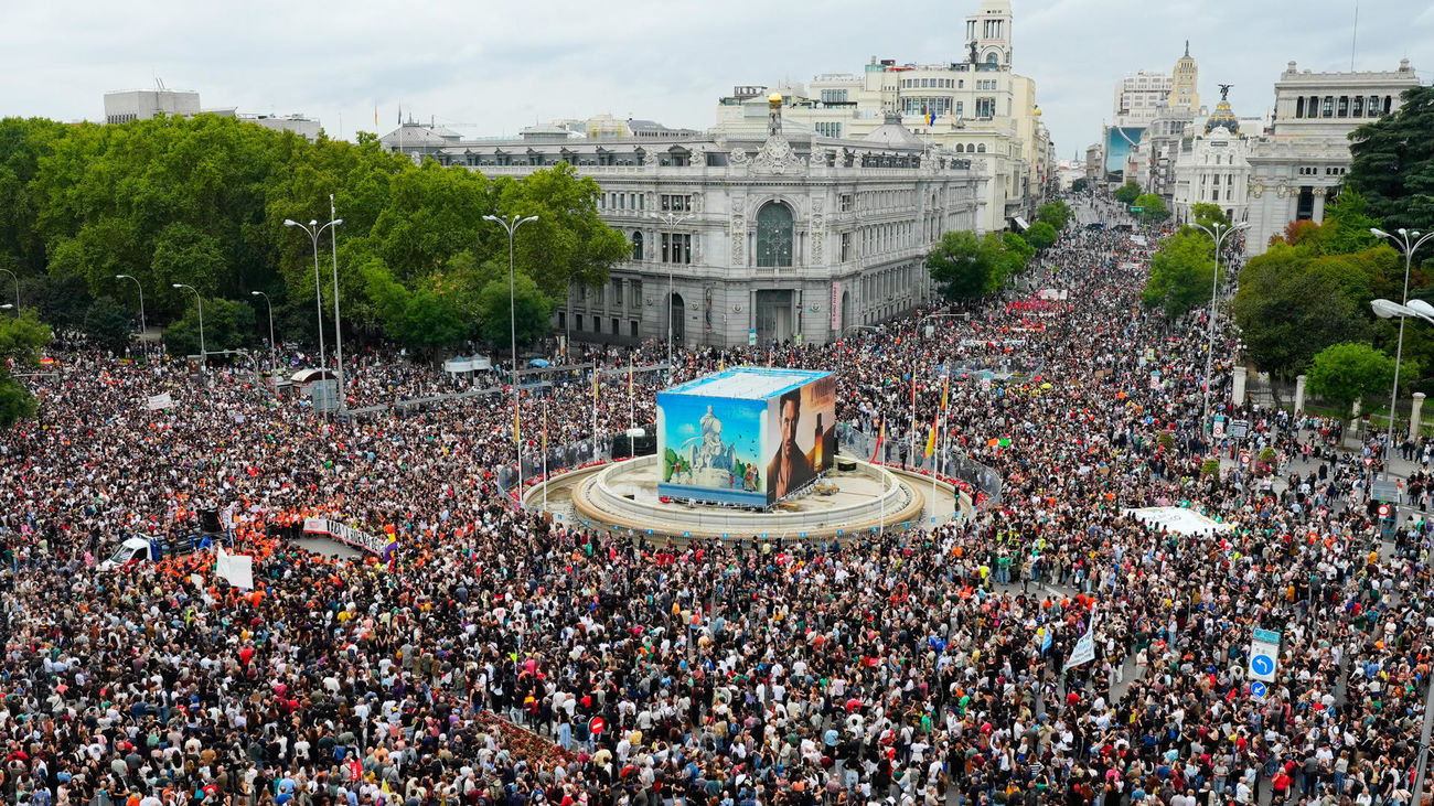 Miles de personas llaman en Madrid a la huelga general por la vivienda, con gritos contra el gobierno