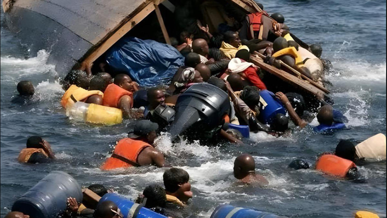 Naufragio  en el río Congo