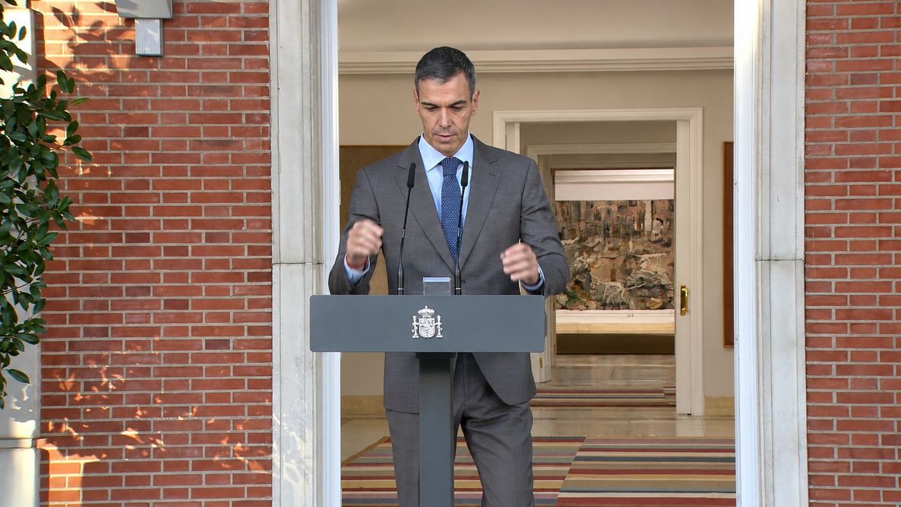 Sánchez comparece en la Moncloa