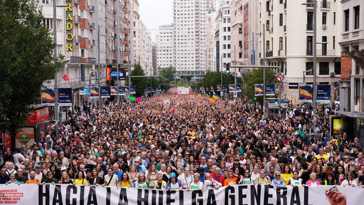Manifestación convocada por el Sindicato de Inquilinas