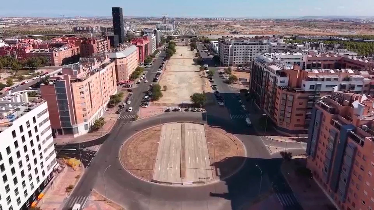Las obras del bulevar en la Gran Vía del Sureste ya están  en marcha