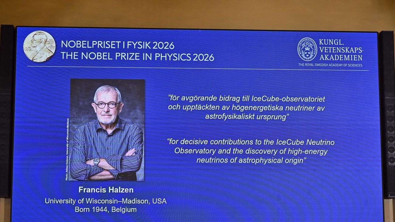 Anuncio del Nobel de Física 2026 para el belga Francis Halzen por la detección de neutrinos de origen astrofísico
