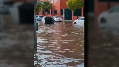Madrid se convierte en un río tras la tormenta: garajes inundados, contenedores flotando y coches atrapados por el agua