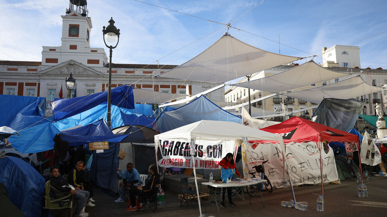 Acampada en la Puerta del Sol