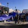 La Comunidad de Madrid pide el desalojo de la acampada en Sol ante el "riesgo" para los viajeros de Metro