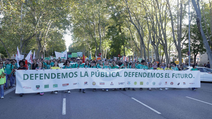 Madrid exige cambiar el recorrido de la manifestación educativa para evitar que llegue a la Puerta del Sol