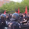 Cinco detenidos y dos policías heridos en la manifestación de la Complutense por la educación