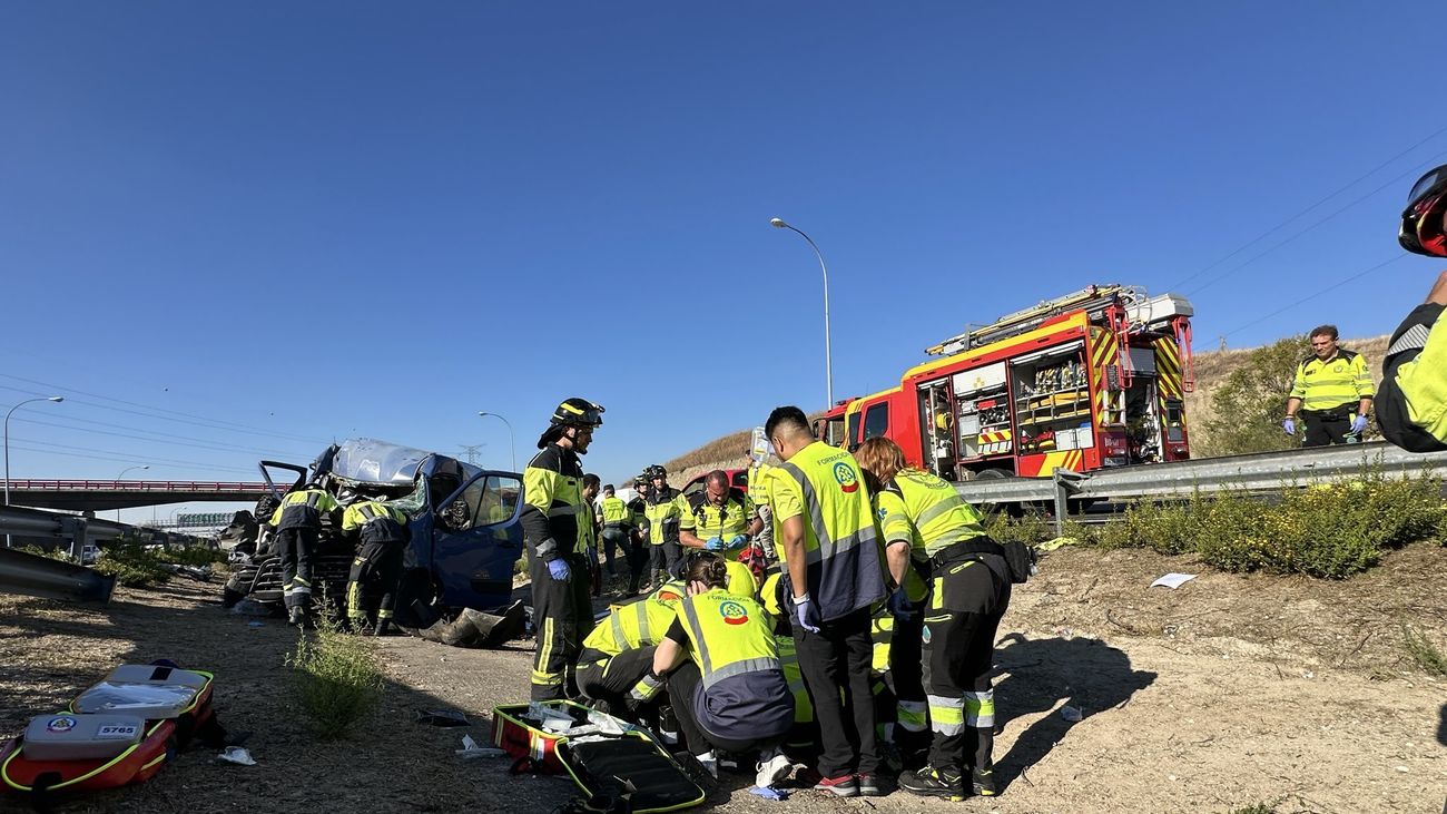 Accidente en la M-45