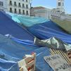 Detenido un hombre acampado en Sol por amenazar con una navaja a una de las coordinadoras