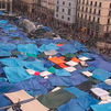 La Policía confirma que al menos la mitad de los acampados de Sol se van a dormir a sus casas