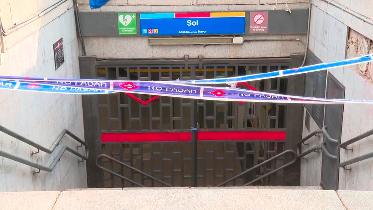 La estación de Metro de Sol permanecerá cerrada hasta acreditar la salubridad
