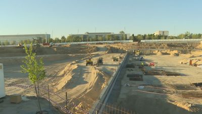 Las primeras estructuras de la Ciudad de la Justicia, visibles en los primeros meses de 2027