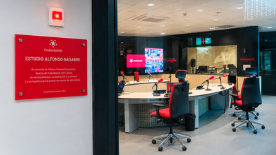 El estudio central de Onda Madrid ya lleva el nombre de Alfonso Nasarre