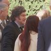 Tensión en la Rey Juan Carlos de Vicálvaro por la protesta de varios estudiantes contra la presencia de Milei