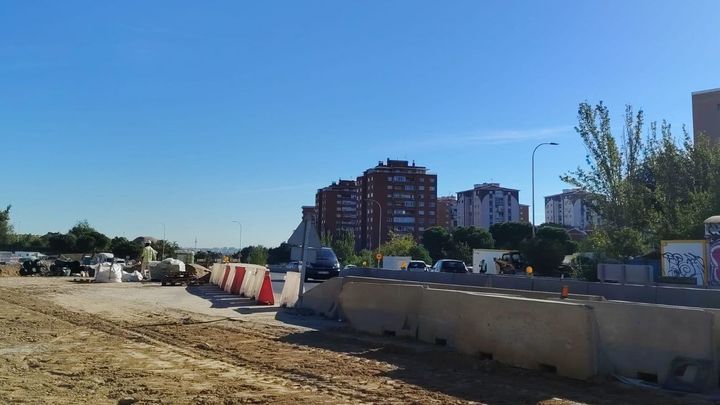 Los carriles de salida la altura de la calle Illescas se modifican  por las obras