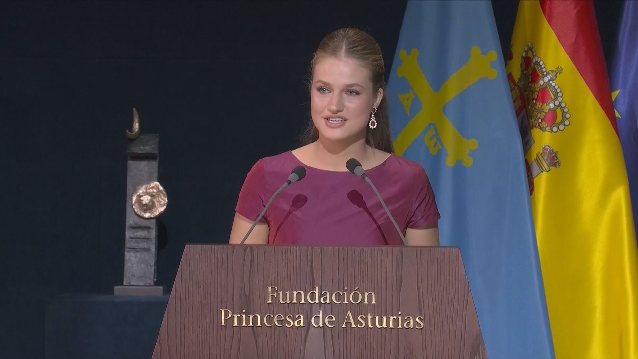 La princesa Leonor invoca la esperanza ante el desaliento, el escepticismo y la indignación