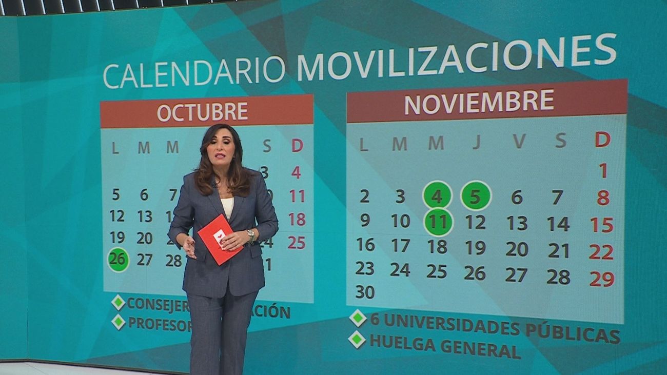 Los sindicatos redoblan las movilizaciones  tras amenazar Mas Madrid de que "no habría paz en las calles"