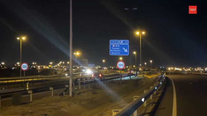Fallece un motorista en la M-50 a la altura de Alcorcón