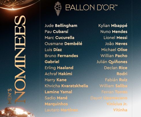 Nominados al Balón de Oro / BALLON D'OR