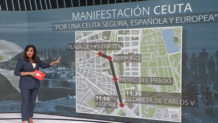 Mujeres Caballas  se manifiestan en Madrid  para que Ceuta pueda regresar a la "normalidad"