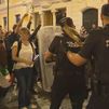 Manifestaciones en las calles y violencia de la extrema izquierda: Tercer intento de reventar un acto de Abascal